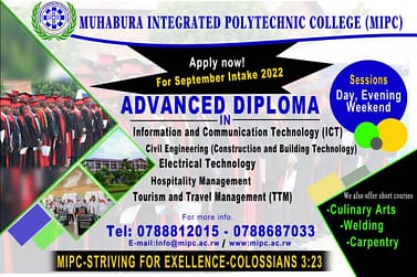 SEPTEMBER INTAKE 2022 ADVERT